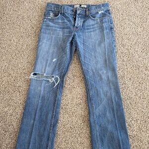 Blue Distressed Women Jeans